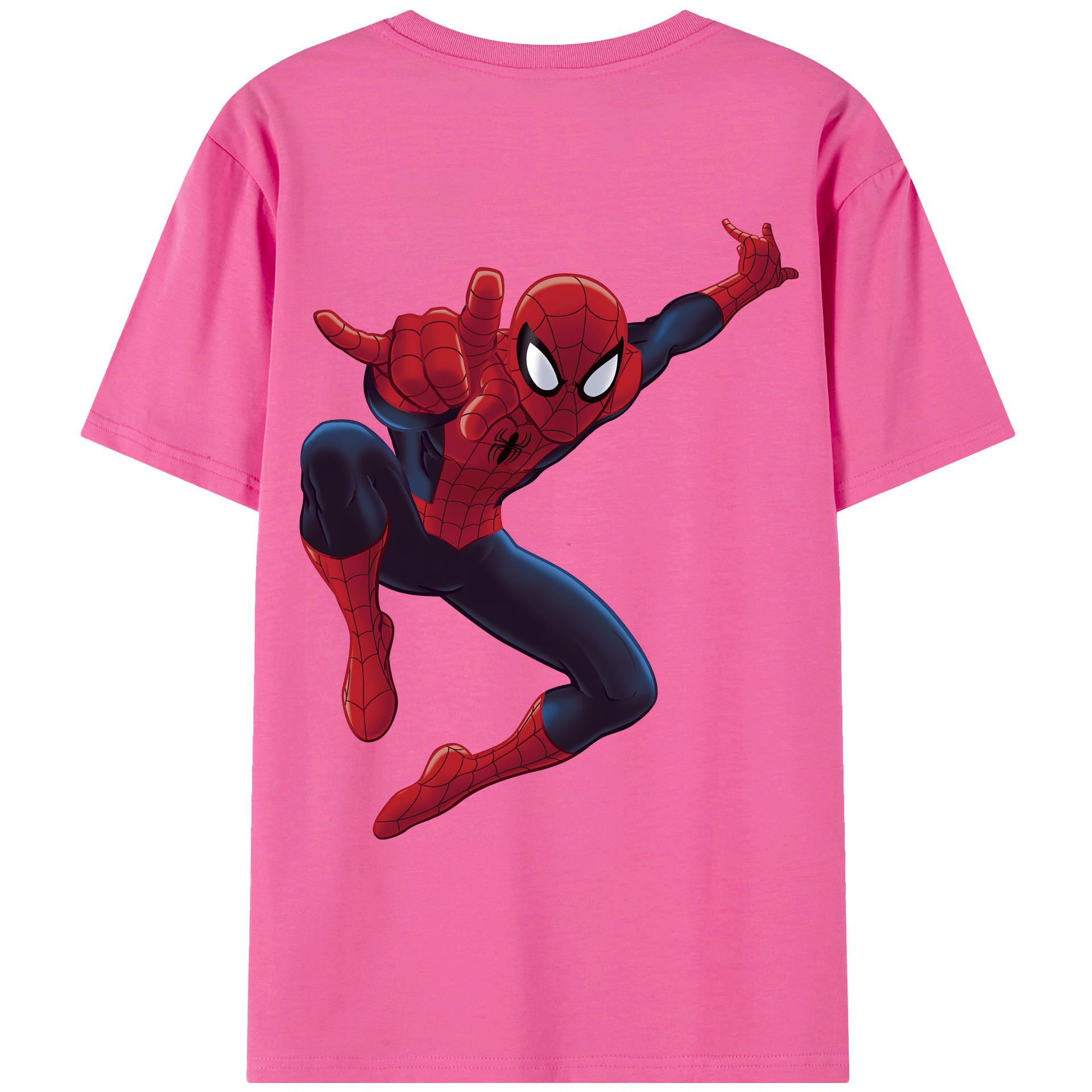 （画像用） Spider Man スパイダーマン レディース半袖Tシャツ(バックプリント)